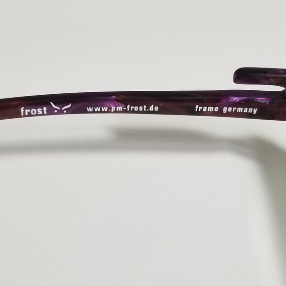 FROST Germany Open End Purple Acetate Glasses Frames Avant Garde Art To Wear main image 8